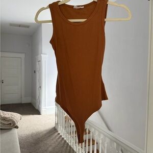 Sage Rust Sleeveless Bodysuit